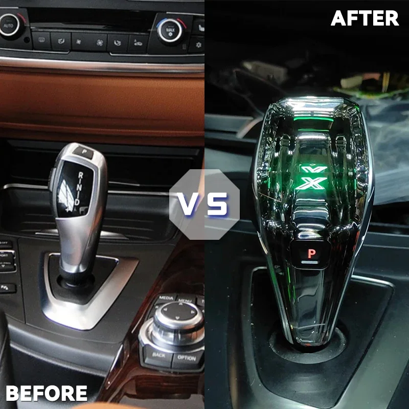 LED Gear Shift Knob Crystal Universal thread type Color Changing For BMW X5 X6 F02 G30 G38 G01 G08 G02 G29 F20 F22 F30 F10 F11