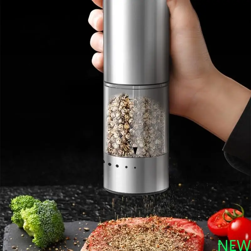 

Electric Peppers Grinder Adjustable Coarseness ABS Kitchen Tool For Salt Spices