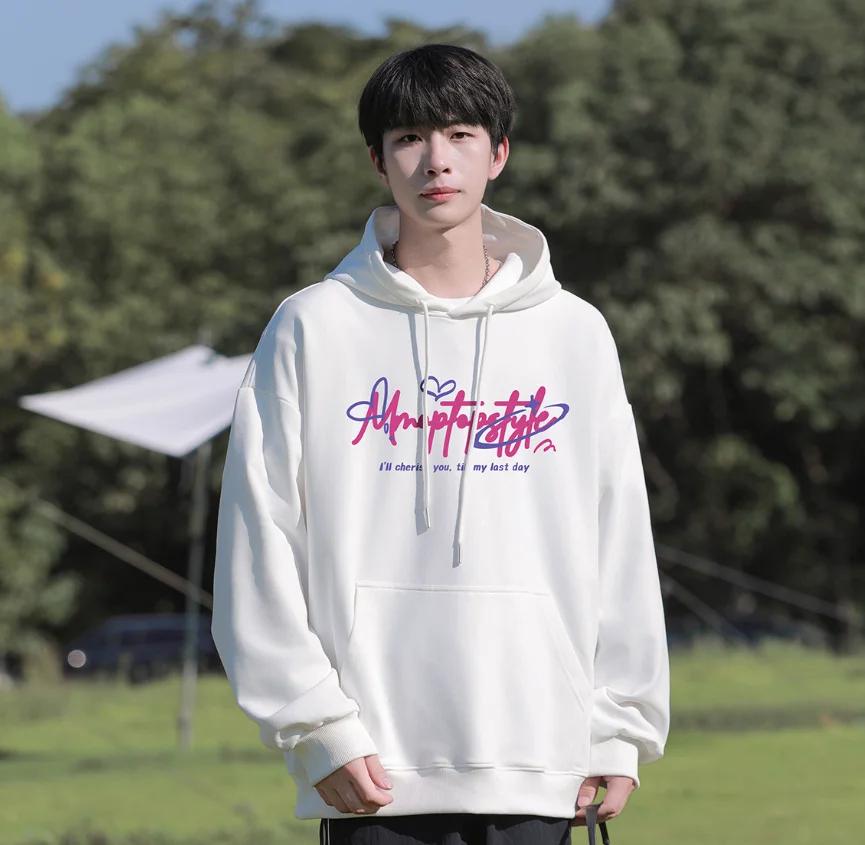 

Осенняя мода 2025 года, толстовка с капюшоном в тяжелом весе 300 г, толстовка с капюшоном Mmoptostyle, мужская и женская модная повседневная уличная толстовка с принтом