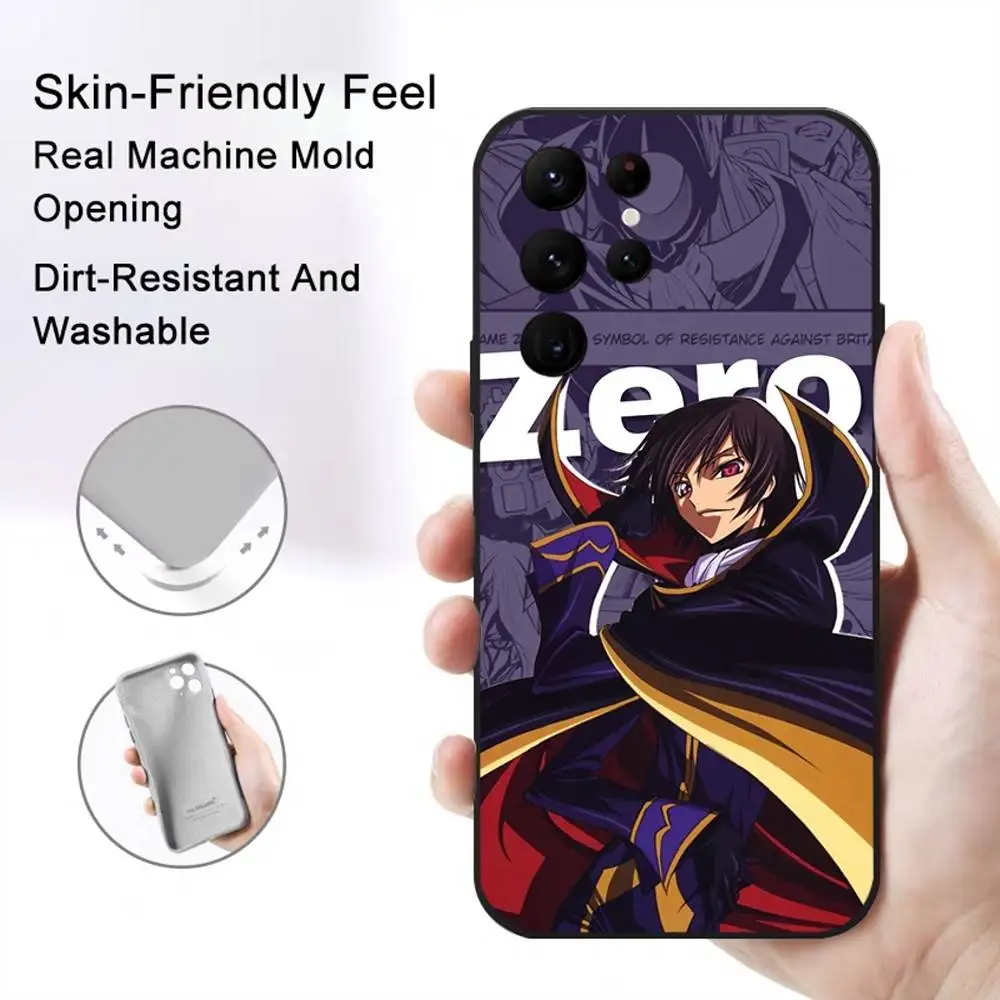 أنيمي C-Code G-Geass جراب هاتف للهاتف S سلسلة S S20 S21 S22 S23 S24 FE زائد الترا بولي يوريثان لينة إلى غطاء صديق للبشرة