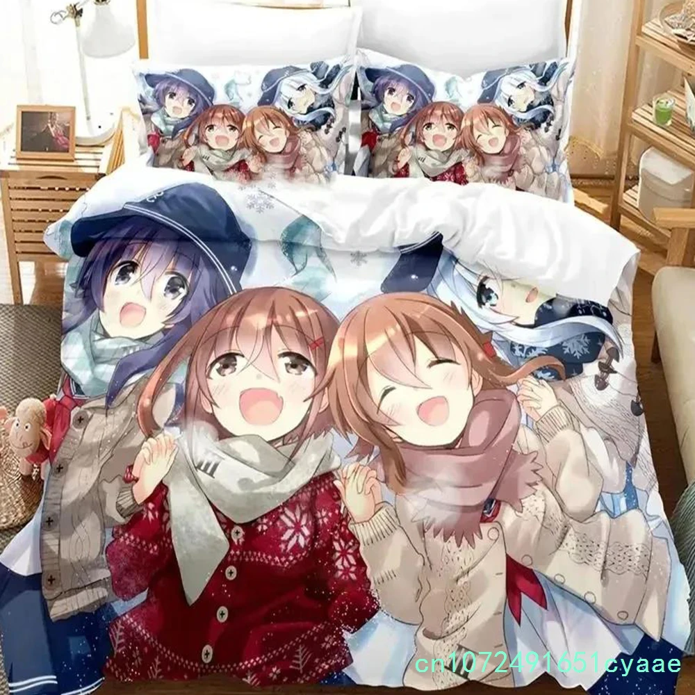 Anime Kantai Collection Bedding Set Duvet Cover Bed Set Quilt Cover Pillowcase Comforter King Queen Size Boys Adult Bedding Set