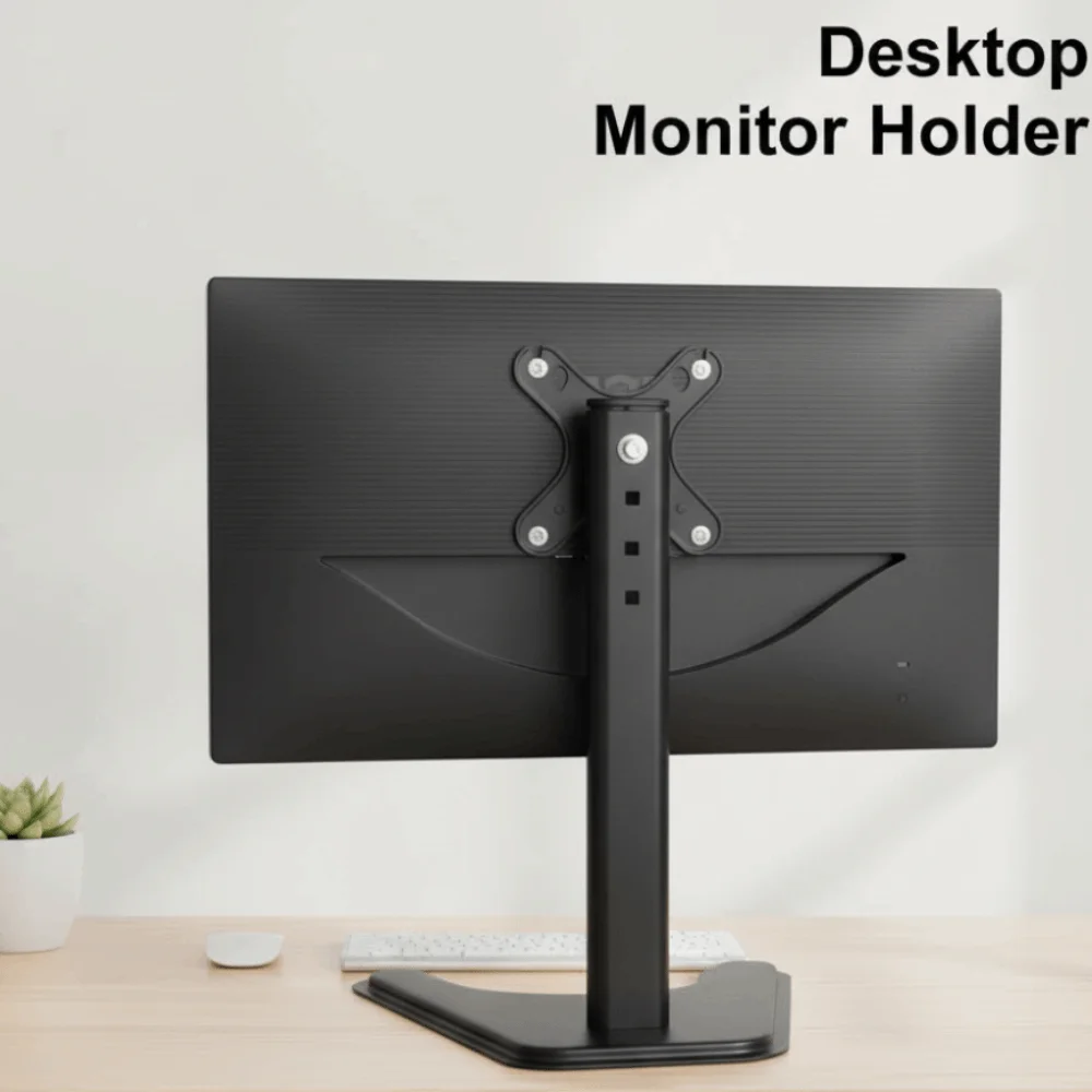 Adjustable Desktop Monitor Holder 14-32 Inches Portable Computer Monitor Stand Large Base Increase Height