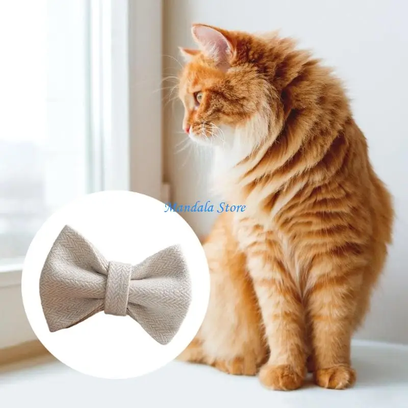 

U2JC Fashion Suit Design Cats Collar Comfortable Polyester Neck Collar For Small Cats with Secure Safe Buckles Design
