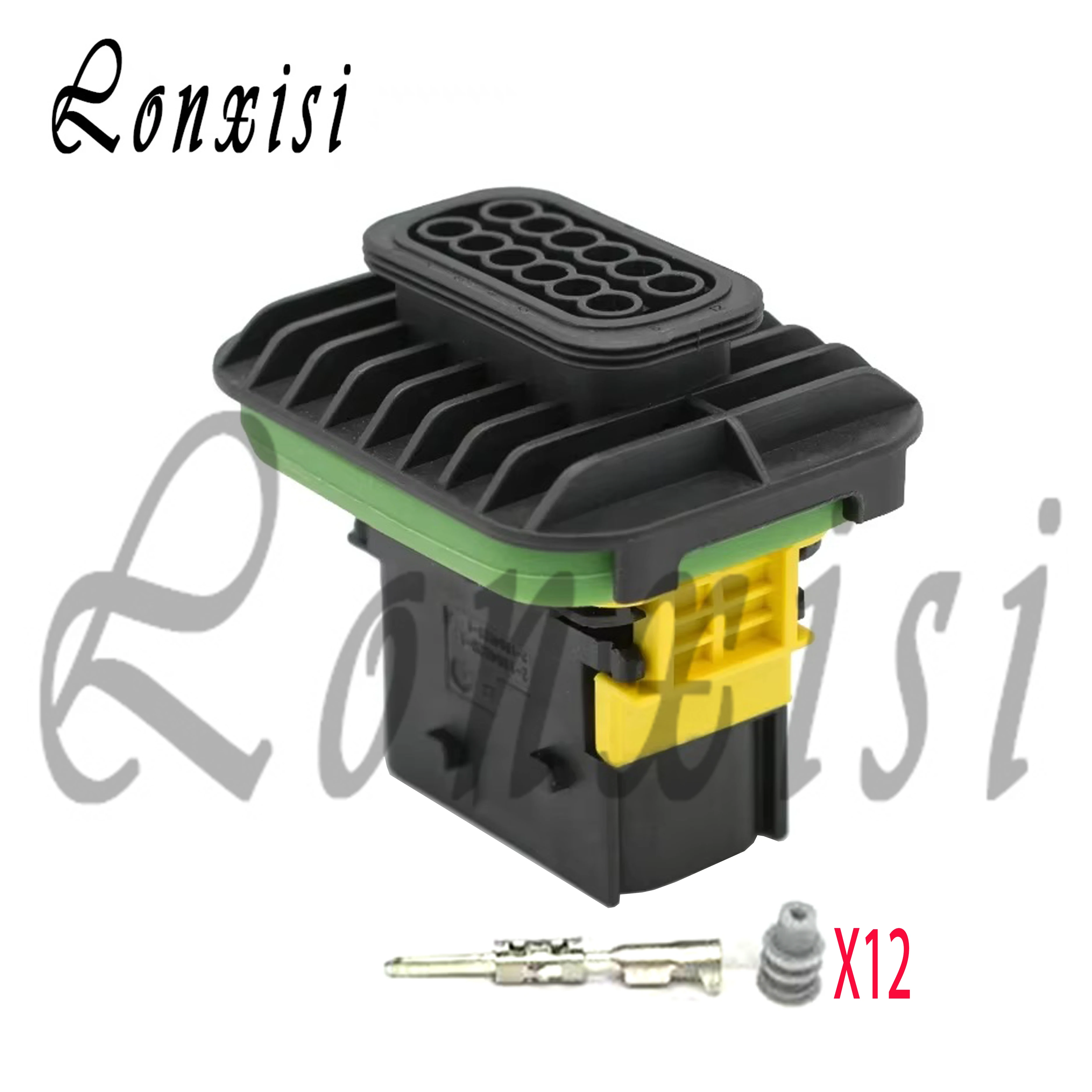 12 Pin 1-1703639-1 1-1564520-1 Female Or Male Automotive Waterproof Connector Plug 0-1670898-1 1-1564414-1