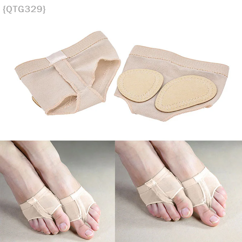 【O】Dancer's Forefoot Paws Cover For Barefoot Feel | Ballet & Lyrical Half Shoe With Toe Protection