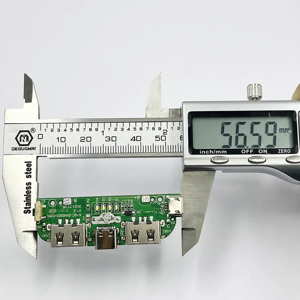 SW6003 DC 5V 2.4A Dual USB Charging Circuit Board Type-C Fast Charger Module for Li-ion Battery DIY Power Bank