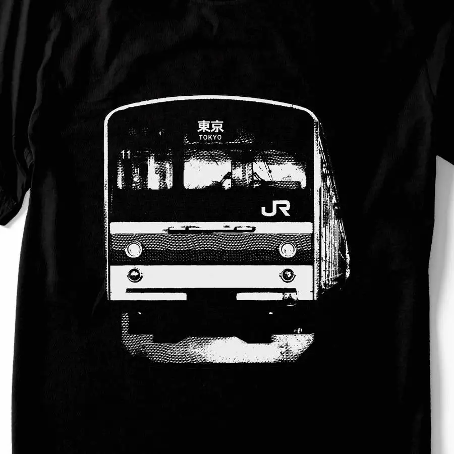 Train Shirt Tokyo Metro T Japan Densha Line Men Sizes Hand Screenprinted