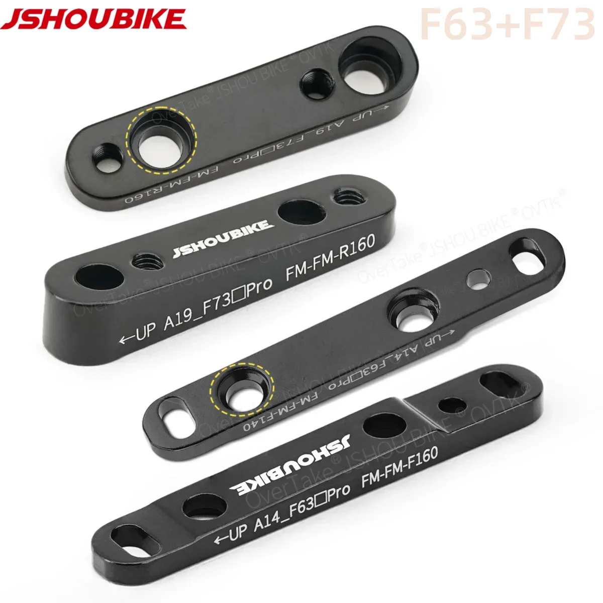 

JSHOUBIKE 1/2/4/10 PAIRS Road bike flat mount Disc Brake Caliper Mount Adapter Fork or Frame(FM): φ160/140mm TO φ140/160mm