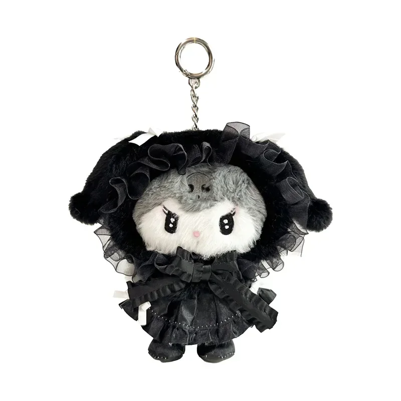 Sanrio kawaii anime lolita minha melodia kuromi brinquedo 15cm saco decoração pingente bonito chaveiro festival de aniversário crianças presentes