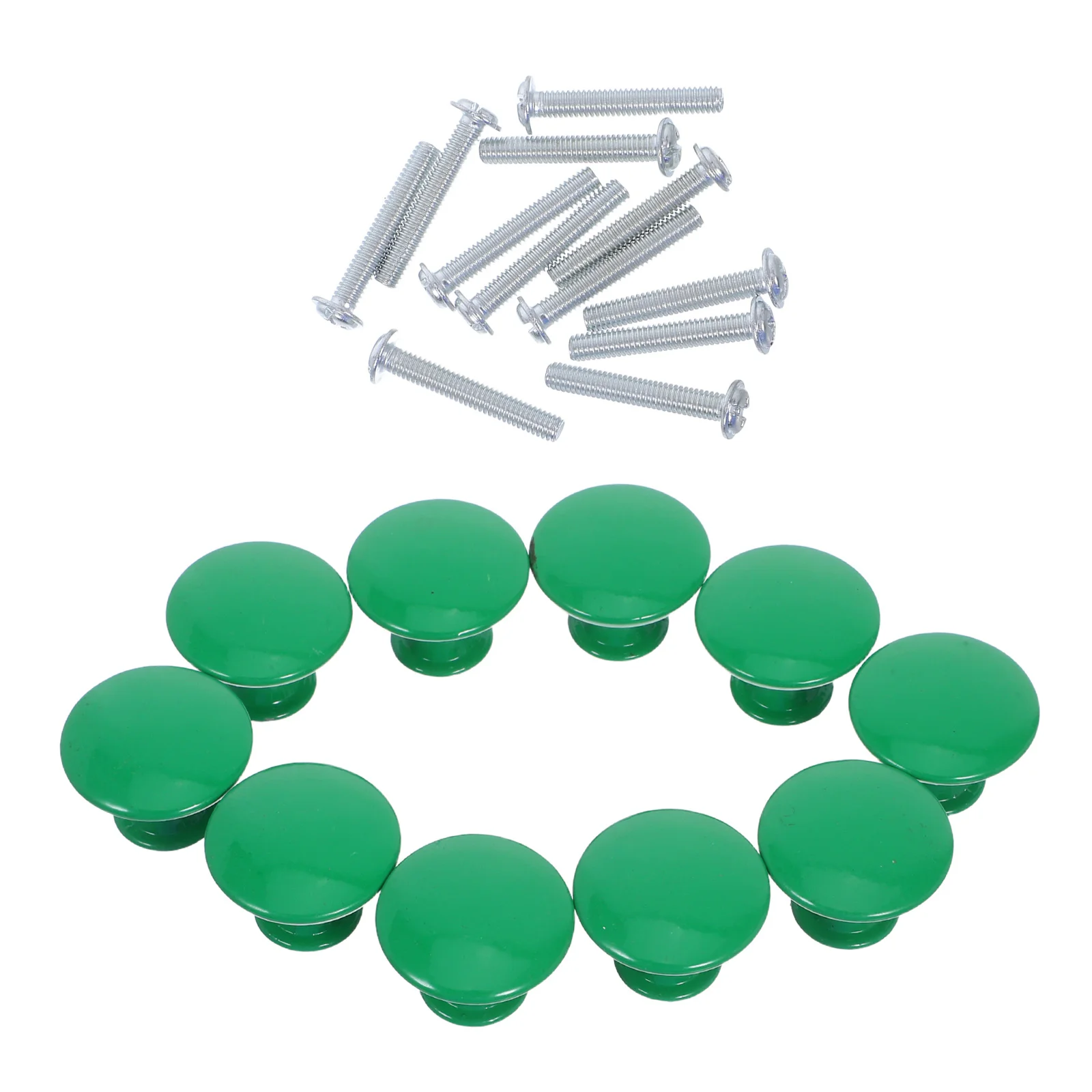 

10Pcs Green Vintage Round Drawer Pulls Zinc Alloy Cabinet Handles Single Hole Kitchen Cupboards Retro Wardrobe Knobs