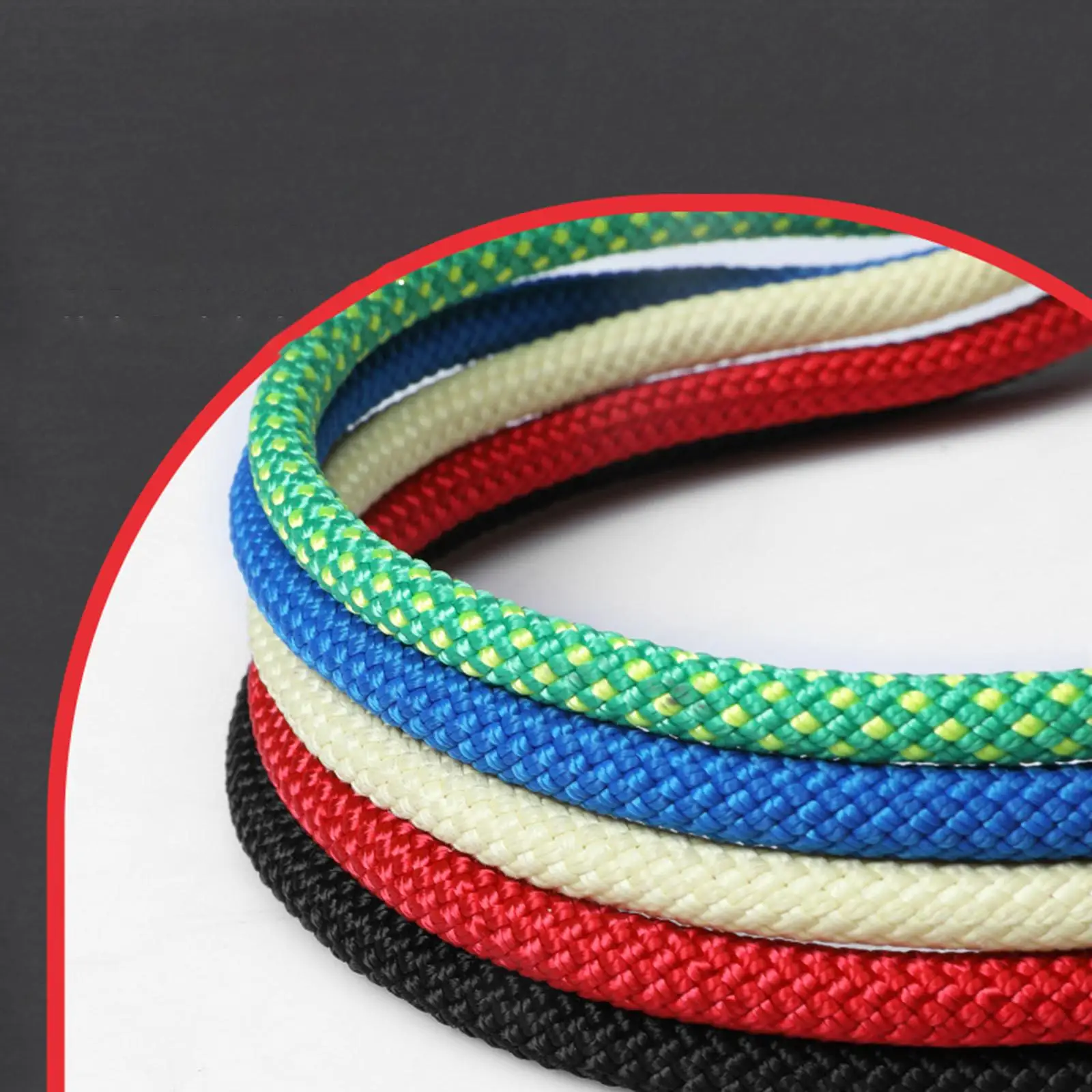 Prusik Cord 120cm Synthetic Fiber Outdoor Rock Climbing Escape Rope Mountaineering Equipment for Arborist