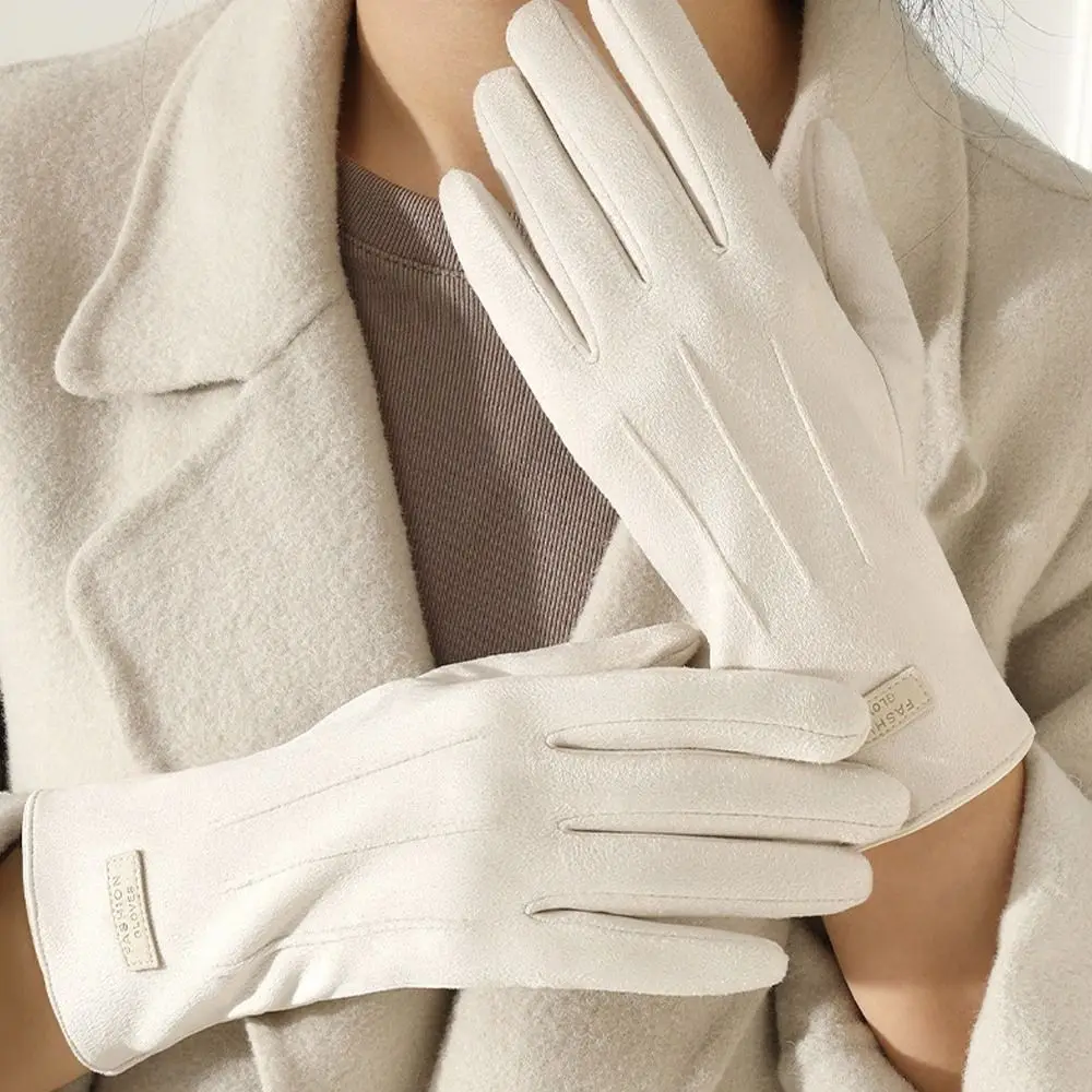 Fashion Windproof Keep Warm Gloves Touch Screen Cold Proof Cycling Gloves Non Slip Mittens Autumn Winter