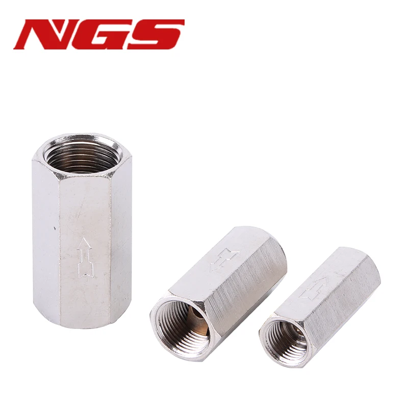 Pneumatic Check Valve 1/8 1/4 1/2 3/8 For Compressor 6mm 8mm 10mm 12mm One Way Air Gas Single Way Valve With Connector