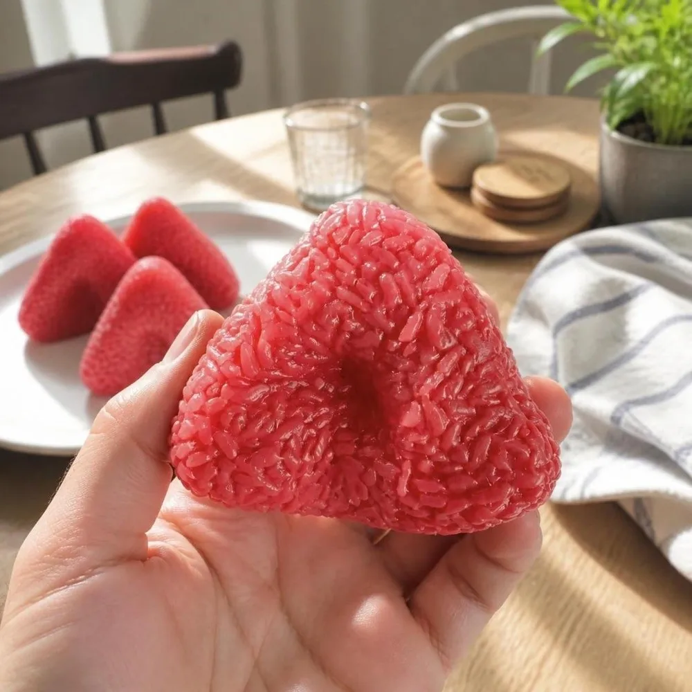 Plasticity Rice Balls Squeeze Anxiety Relief Kneading Rice Balls Squishy Comfortable Hand Relax TPR Fidget for Adults