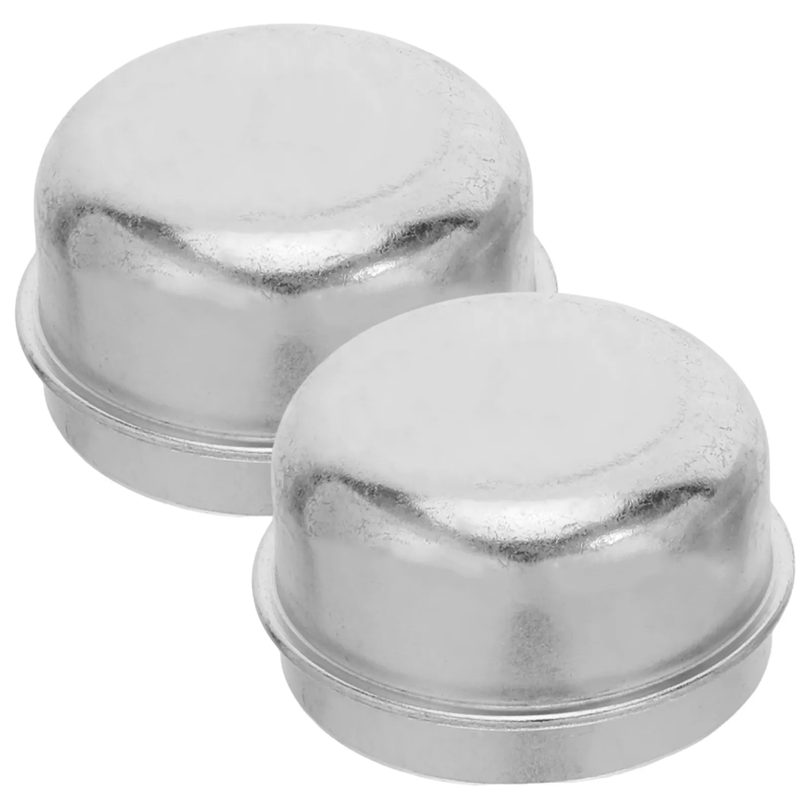 2Pcs Trailer Bearing Seal Cap 50Mm Zinc Plated Iron Press in Grease Hub Cover Axle Bearing Cap for Boat Rv Utility Trailers