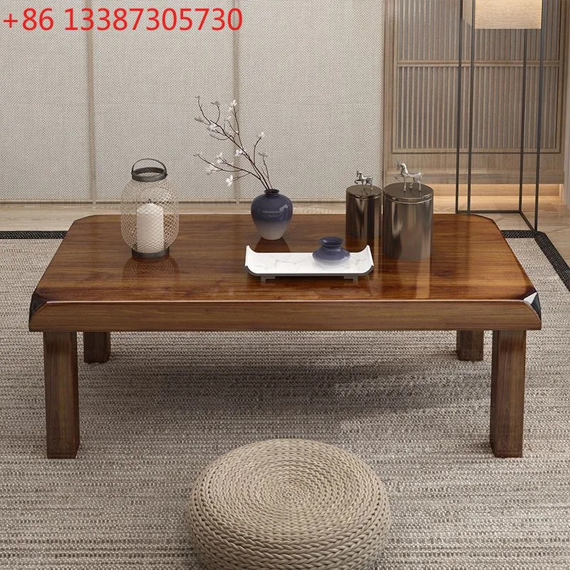 

Простой современный японский татами-стол из массива дерева для балкона, эркера или гостиной.