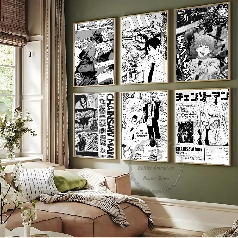 Classic Anime C-Chainsaw M-Man Poster Sticker