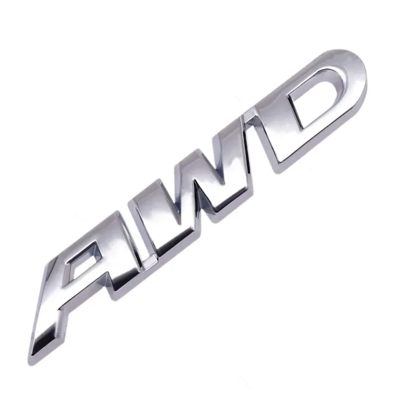 3D Metal Car Letters AWD Logo Emblem Sticker Fender Trunk Badge Accessories For Honda Civic CRV Subaru Mazda Toyota RAV4 Kia - Image 3
