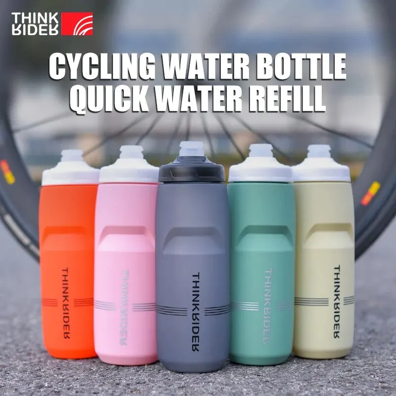 ThinkRider 620ml/750ml butelka rowerowa MTB rower szosowy butelka wody Outdoor Sports plastikowy przenośny napój o dużej pojemności jazda na rowerze