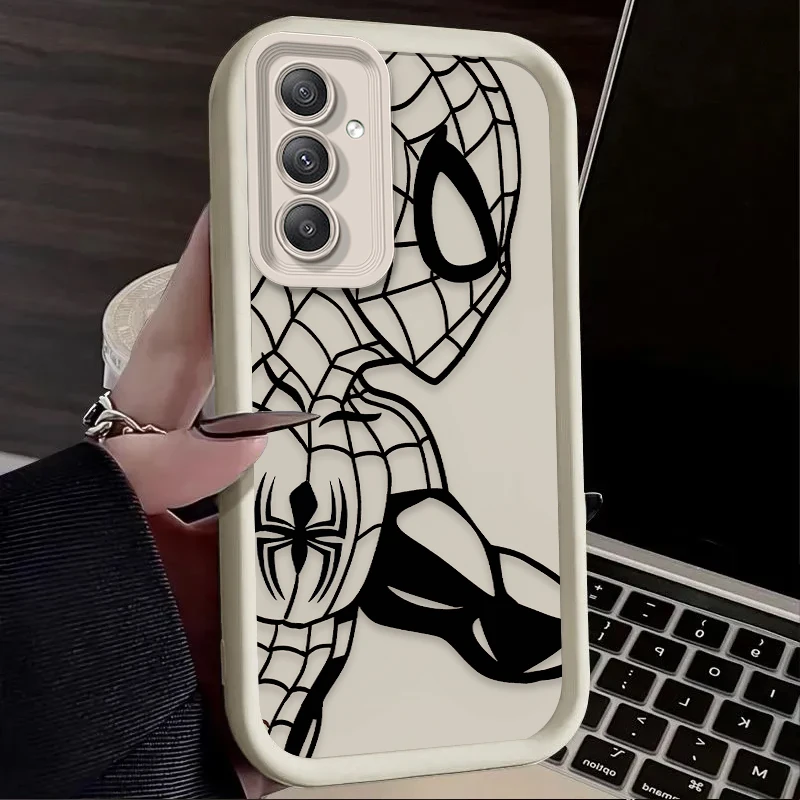 مارفل سبايدر مان الرجل الحديدي حافظة لهاتف سامسونج جالاكسي A54 A05 A05S A34 A24 A14 A53 A33 A23 A13 A52 A52S A32 A22 A12 A71 A51 A31 A50