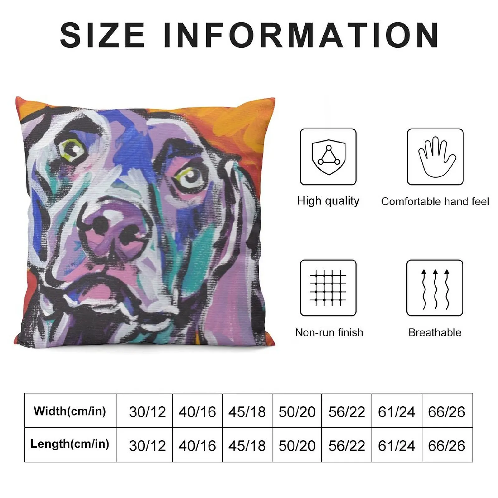 Weimaraner Dog Bright colorful pop dog art Throw Pillow pillow pillowcase Sofa Cover Pillowcases For Pillows pillow