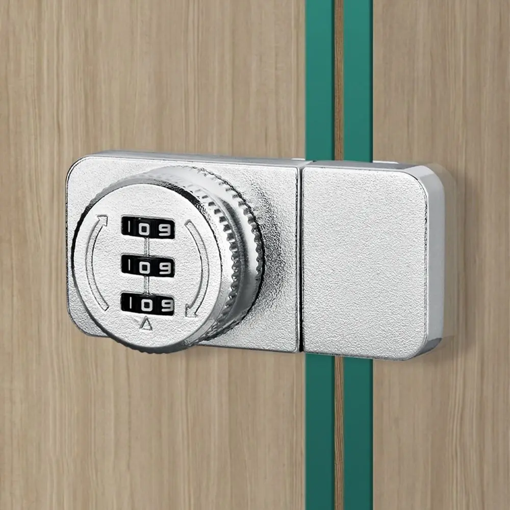سبائك الزنك باب زجاجي قفل بكلمة مرور الأجهزة الأثاث عرض القضية قفل 3 رمز رقمي الأمن قفل مجمع خزانة زجاجية #5