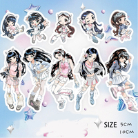 KPOP Super Star Returning Character Stickers MinJi Hanni Danielle Exquisite Stickers Rabbit Cartoon Stickers Haerin Hyein Gifts