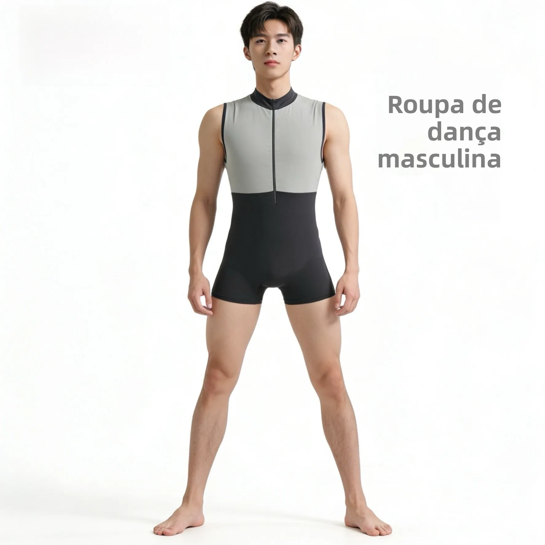 sansha-men's-ballet-vest-high-collar-jumpsuit-daily-performance-practice-suit-breathable-quick-dry-high-elasticity-nylon-fabric