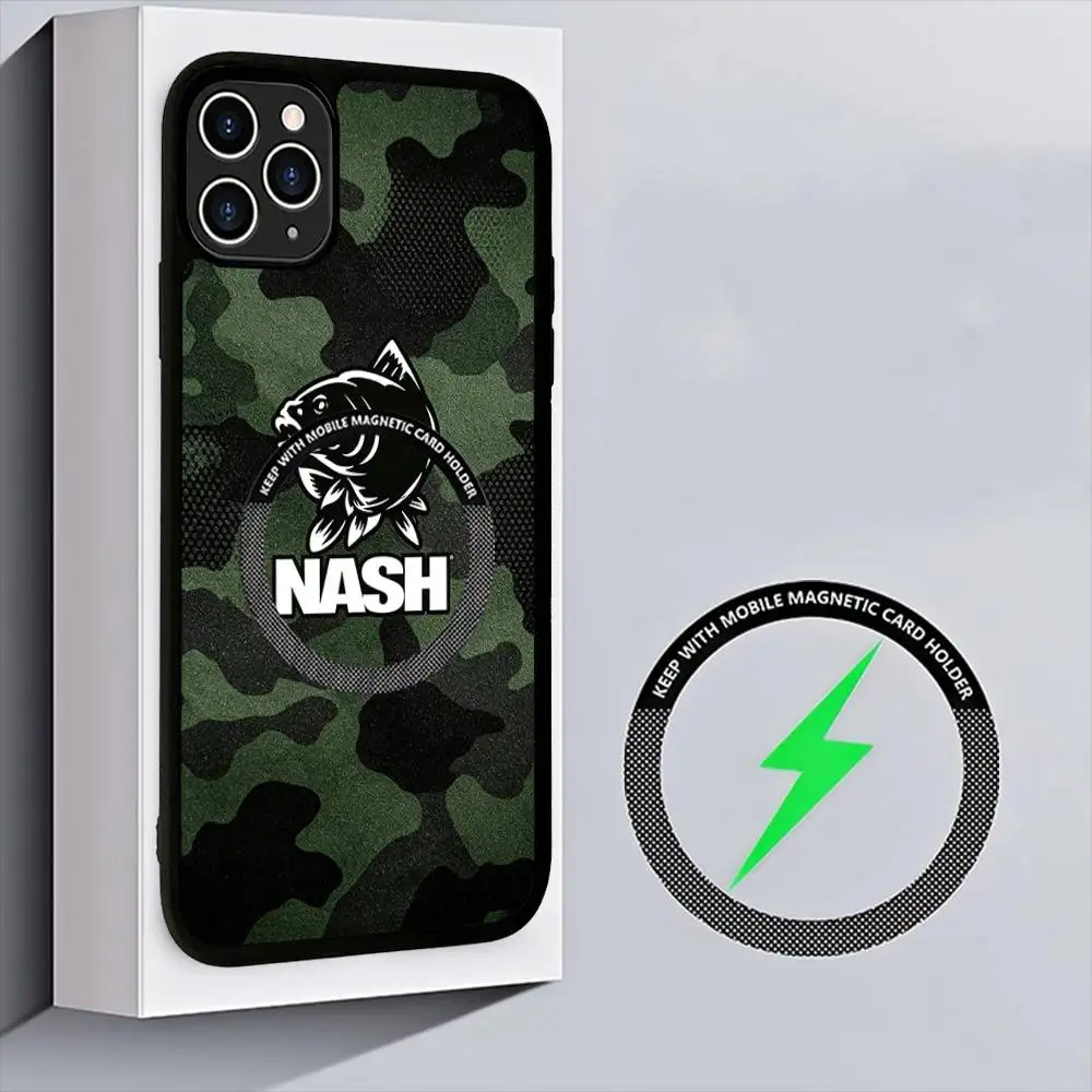 N-Nash Fishing Cool Magnetic For Magsafe Phone Case For IPhone 17 Air 16 Pro Max 15 14 13 12 11 Protective Cover