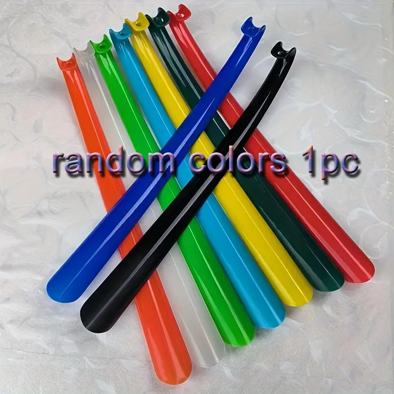 قطعة واحدة من مساعد الأحذية المرن مناسب لكبار السن والحوامل - تصميم تخزين معلق، ملعقة أحذية بلاستيكية متينة