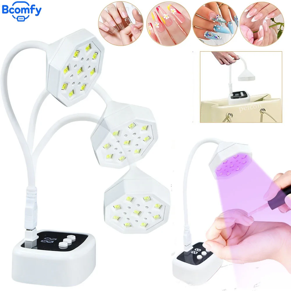 

Mini UV LED Nail Dryer Lamp Foldable USB Curing Light Desk Lamp Quick Dry Nail Art Manicure Tool for Gel Polish