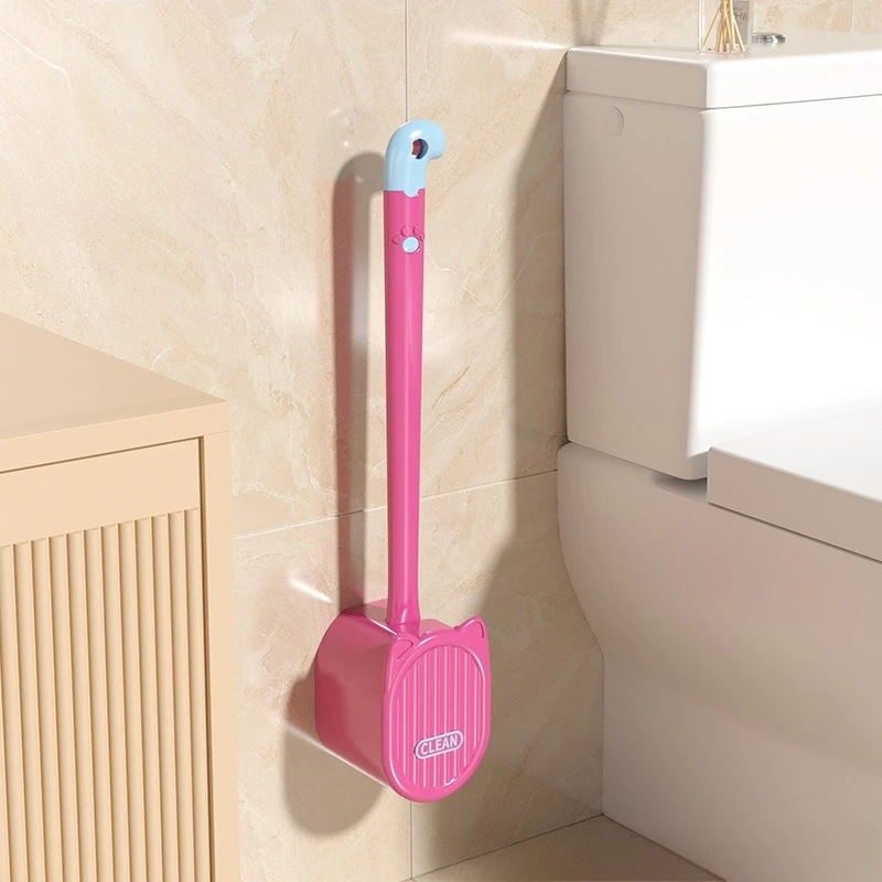 

Настенная щетка для унитаза, мощные чистящие средства, 1 шт., бытовая силиконовая расширенная щетка для ванной комнаты, аксессуары для ванной комнаты