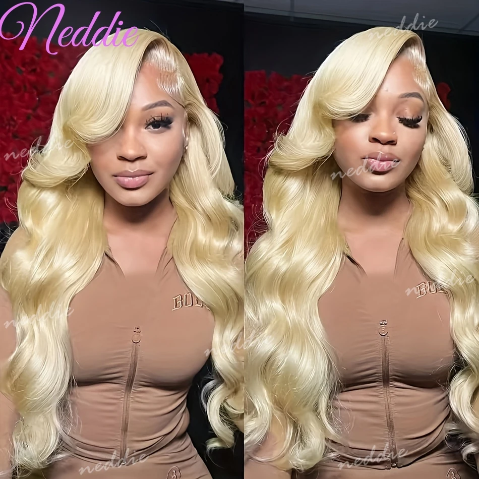 

13x6 Blonde 613 Body Wave 13x4 HD Lace Frontal 100% Human Hair Wigs 30 36 Inch Honey Colored Lace Preplucked Front Wig for Women