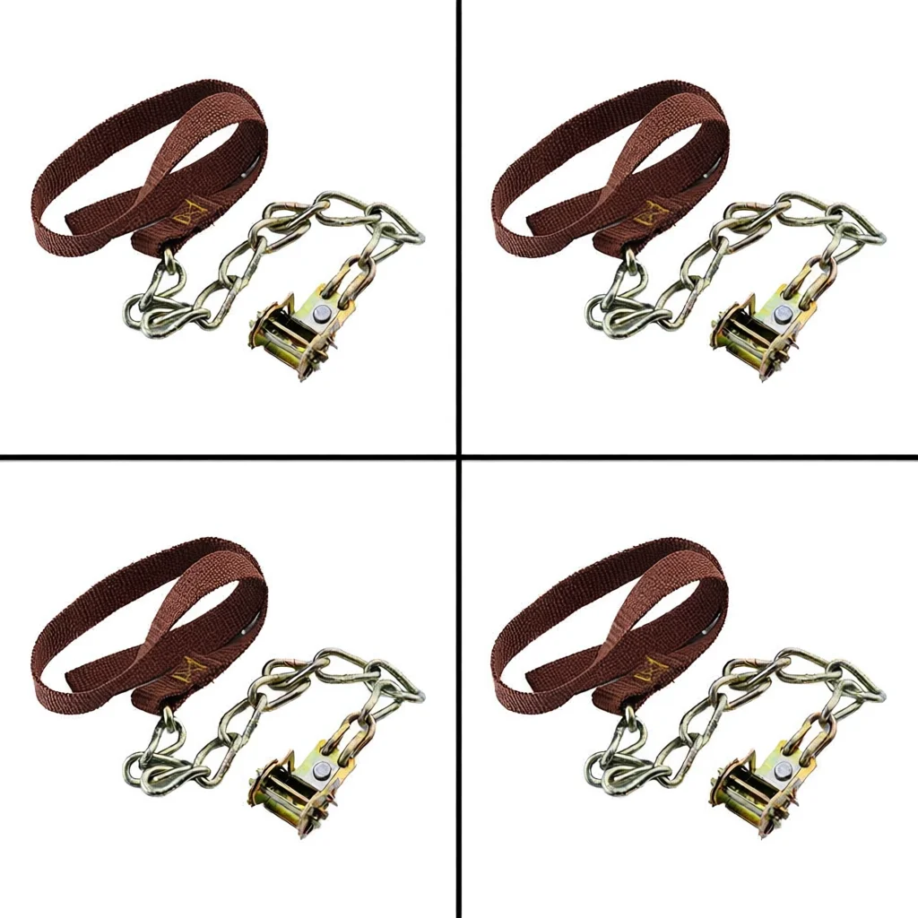 1/4PCS Car Winter Snow Chains Iron Snow Chain Non-slip Chain Snow Tire Powerful Supplies Suv Skid Truck Car Wheels Chain