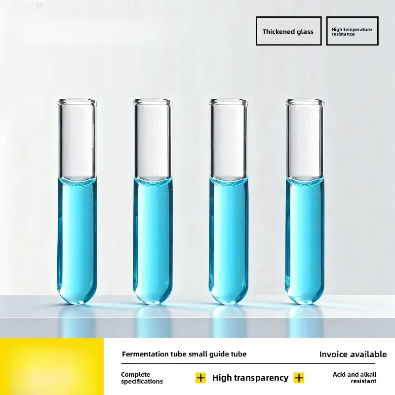 

High Borosilicate Glass Fermentation Tube 6x30mm Durham Tube Glass Small Conduit 100pcs Lab Equipment