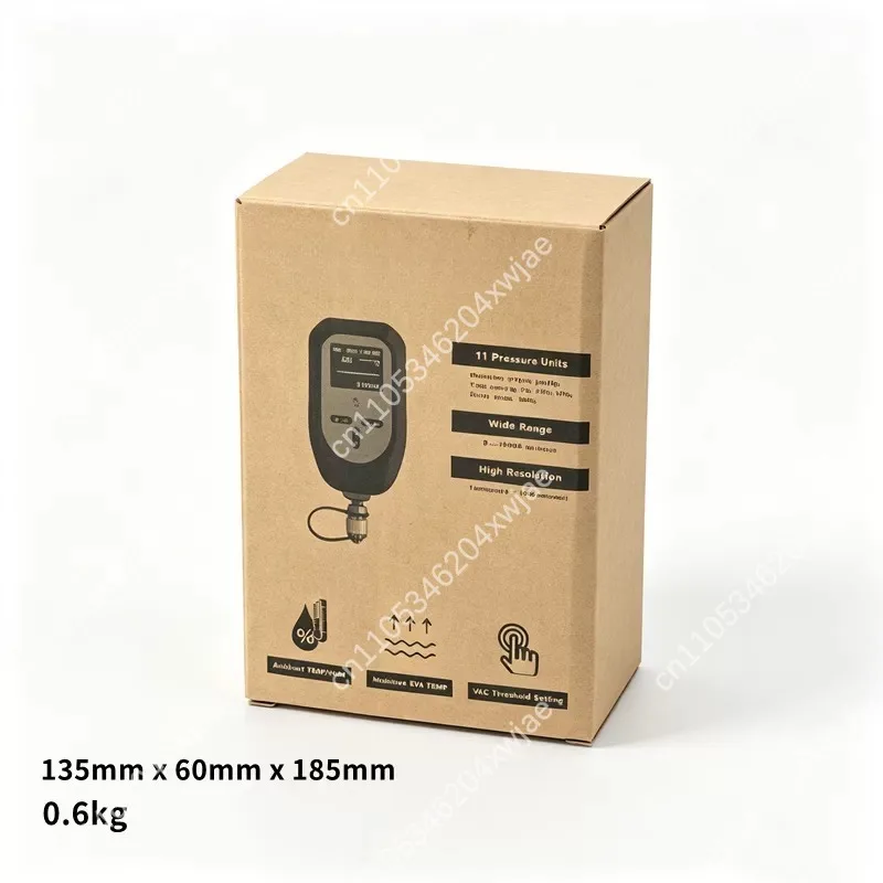 ROGVOC Digital Absolute Vacuum Gauge High Precision Electronic Vacuum Meter For HVAC Air Conditioner Installation Maintenance