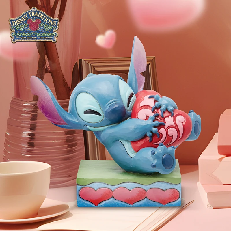 

Disney Stitch Heart Shape Figure, Lilo & Stitch Collectible, Valentine's Day Birthday Gift, Official Disney Collectible Model