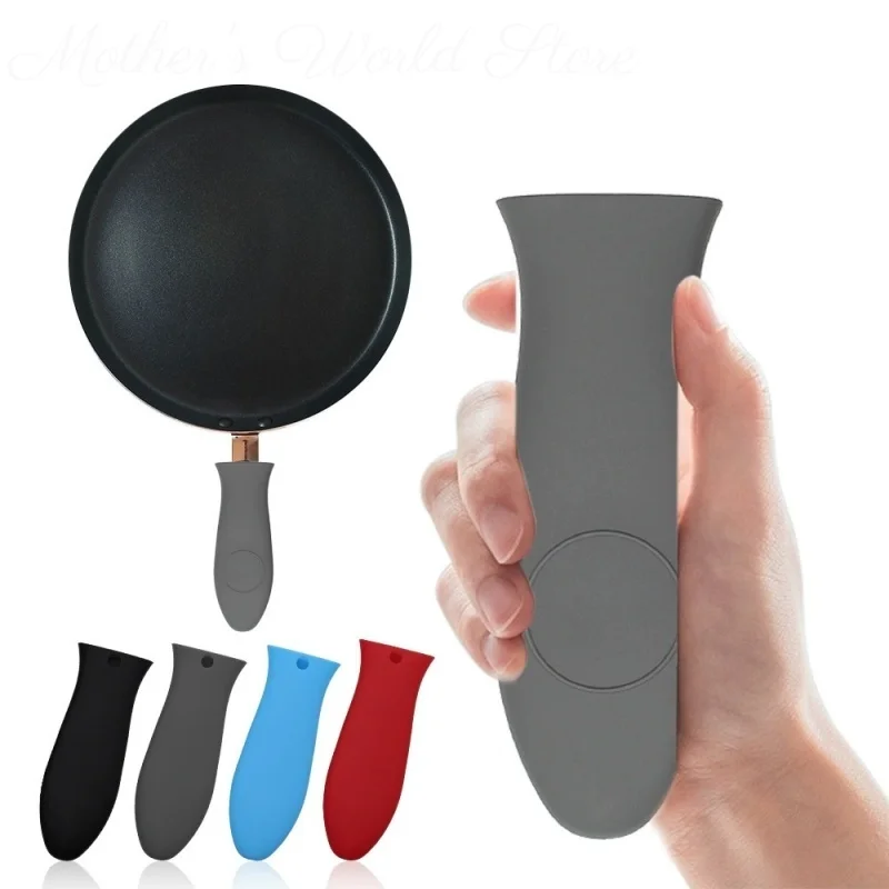

Dismountable Non-Slip Silicone Pot Handle Holder Cookware Parts Potholder Cast Iron Skillet Grip Sleeve Cover Pots Pans Handle