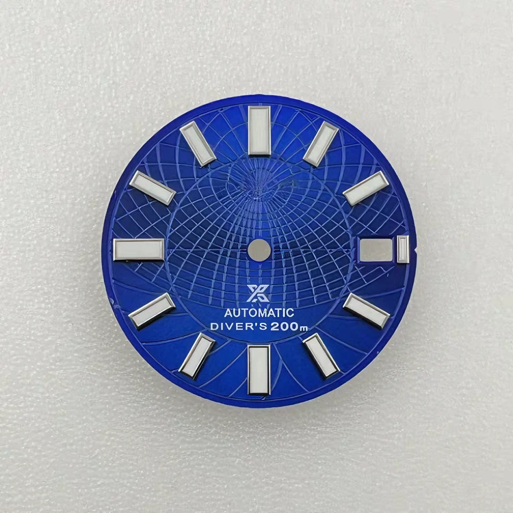 NH35 Dial 28.5mm dial no logo Original Dial Green Luminous Mechanical Watch Modification Surface for Seiko Mod