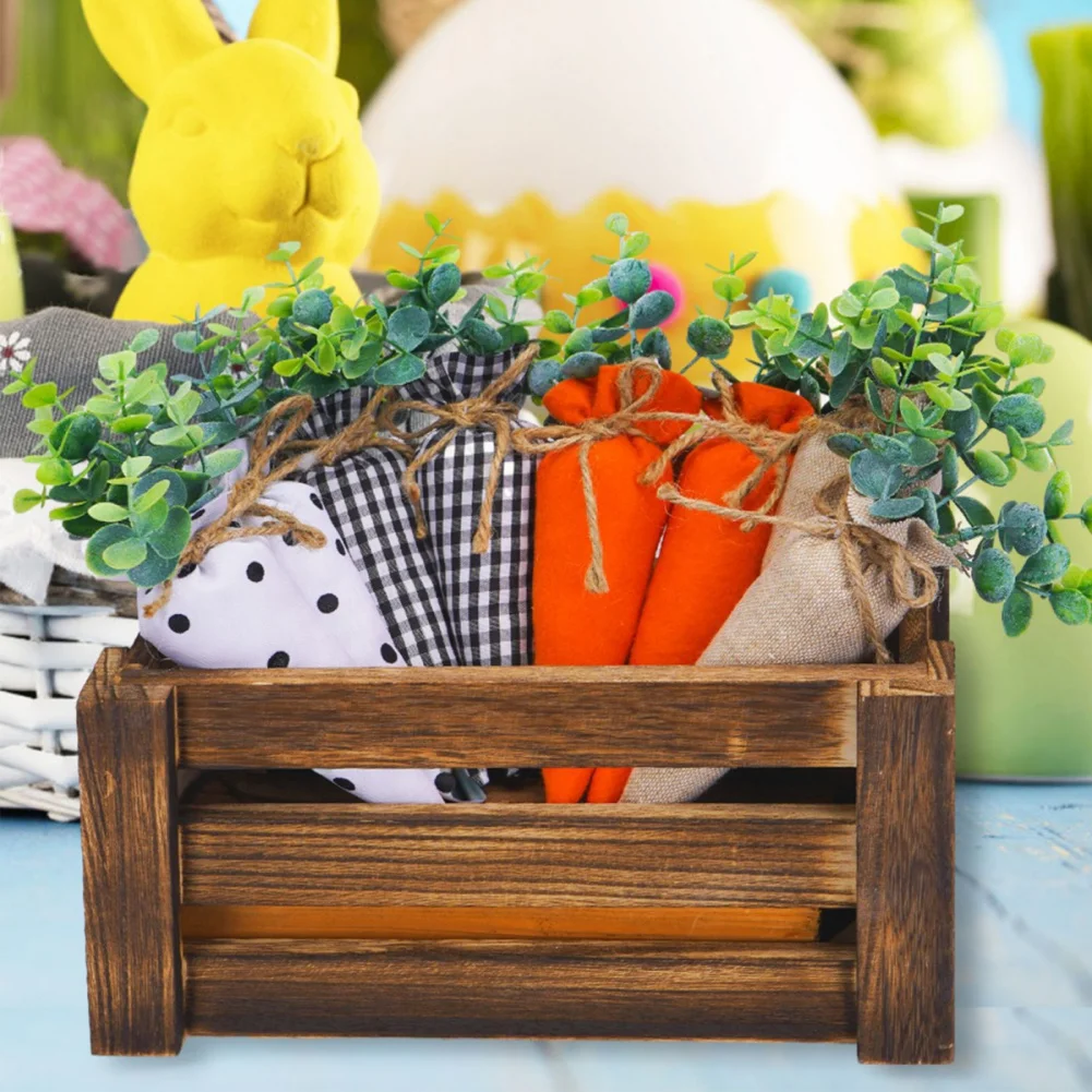 4PCS Decorative Carrot Cloth Easter Carrots Ornament Enhances the Festive Easter Party Decoration