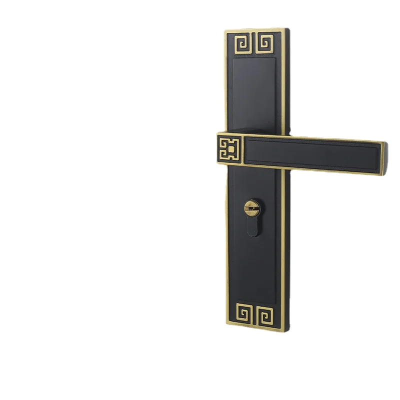 Yy European Door Lock Indoor Bedroom Door Lock Three-Piece Suit Door Lock Mute