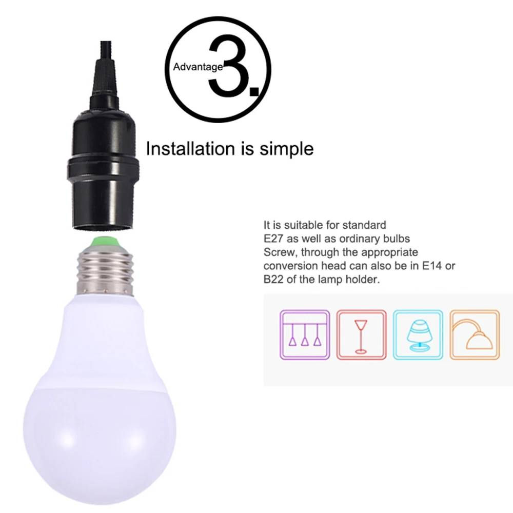 16 ألوان RGB لمبة LED متعدد الألوان لمبة E27 220 فولت الإضاءة المنزلية عكس الضوء 24 مفتاح التحكم عن بعد مصباح ذكي مصباح لتهيئة الجو