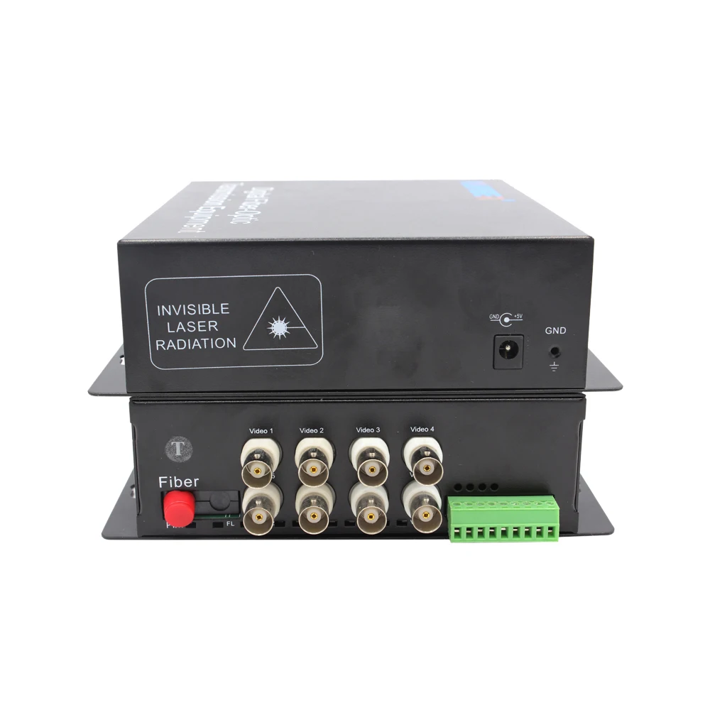 Network System Analog 8channel CCTV Video Copper to Fiber optic Media Converter