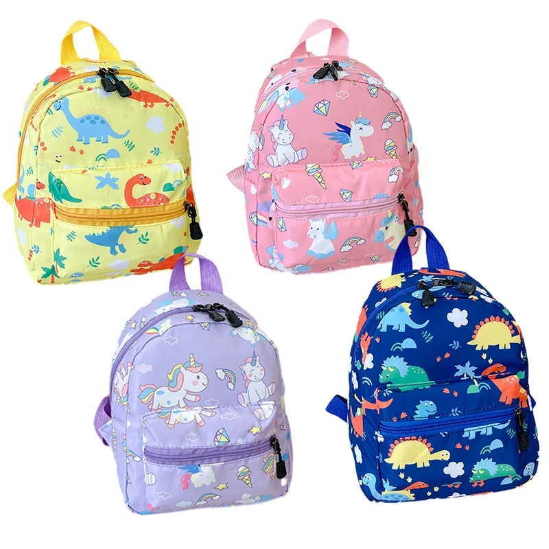 Crianças dos desenhos animados dinossauro unicórnio mochilas para adolescente bonito jardim de infância mochila à prova dwaterproof água saco de livro meninos meninas saco animal