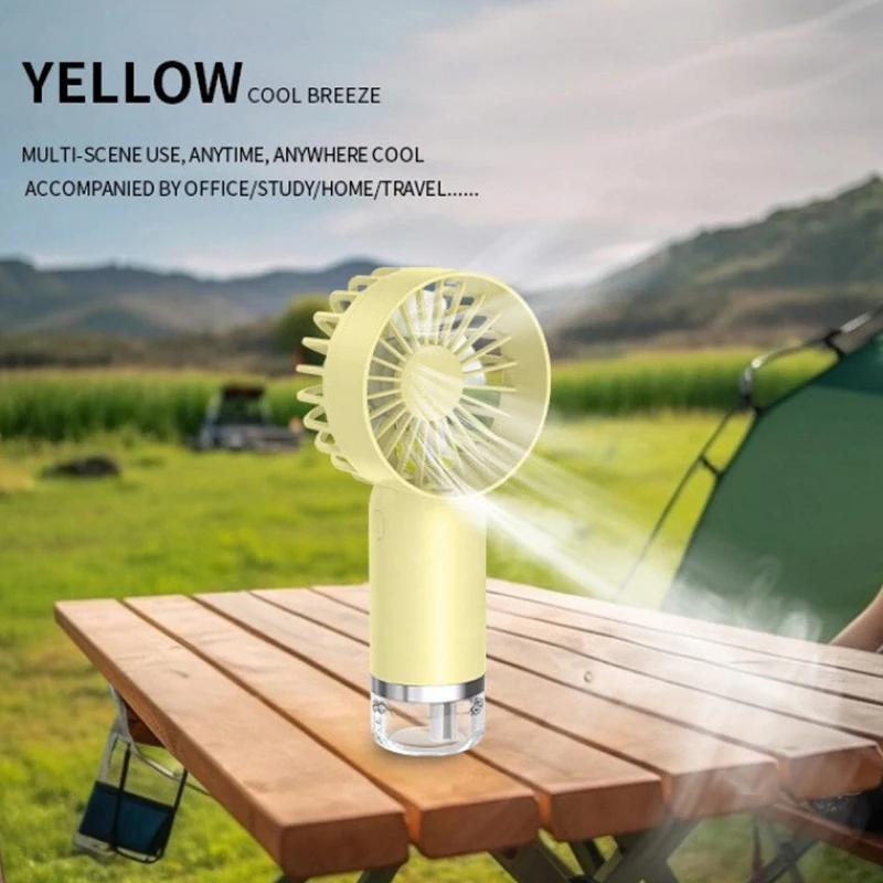 Новый увлажняющий пополняющий воду ручной вентилятор-распылитель быстрая зарядка удобный настольный мини-ручной вентилятор с зарядкой через USB
