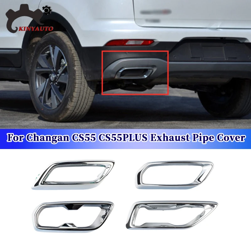 

For Changan CS55 CS55PLUS Rear Bumper Muffler Trim Cover Rear cylinder Exhaust Pipe Frame Rear Exhaust End