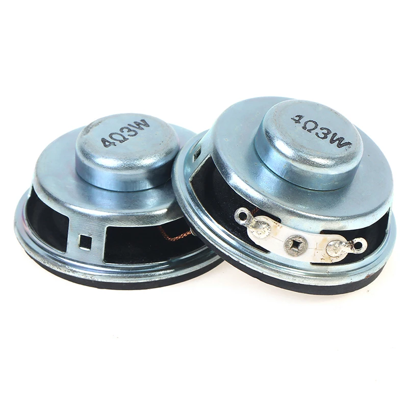 2pcs 40mm Mini Audio Portable Speaker 16 Core 4 Ohm 3W Full Range Speaker Brand New Rubber Side NdFeB Magnetic Speaker