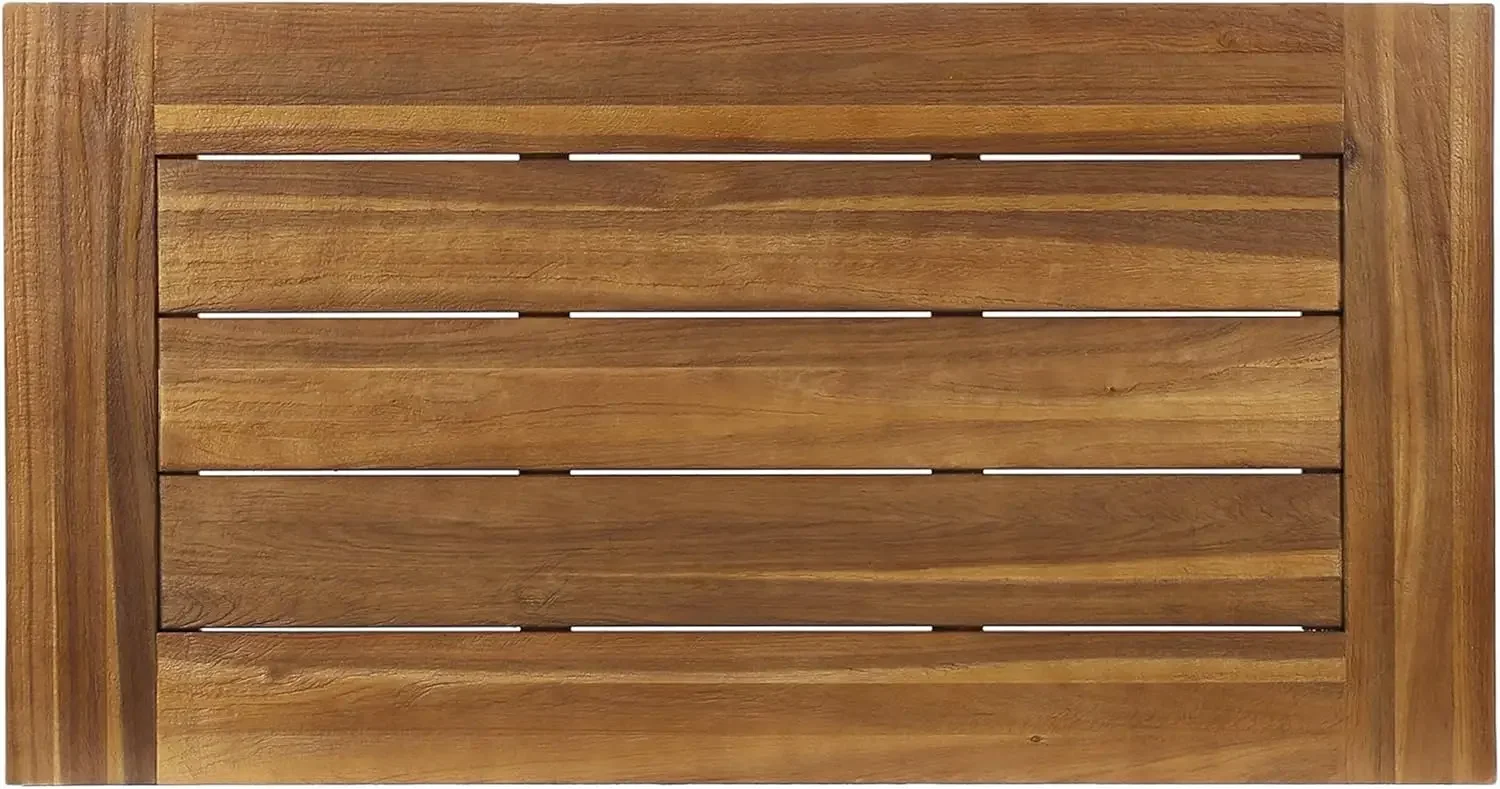 Carlisle-Table basse en bois d'acacia pour l'extérieur, SandCycl/ Rustic Metal