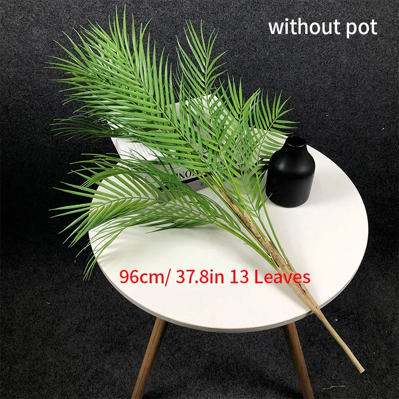 80–125 cm große künstliche Palme, gefälschte Monstera-Pflanze, Kunststoff-Farn-Pflanze, Blätter, tropische Outdoor-Pflanzen für Zuhause, Garten, Dekoration – Detail 9