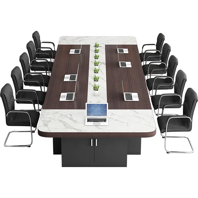 

Customized Size 8 to 10 seater Modern Meeting table Training Room executive Conference Table office furniture desk chairs set